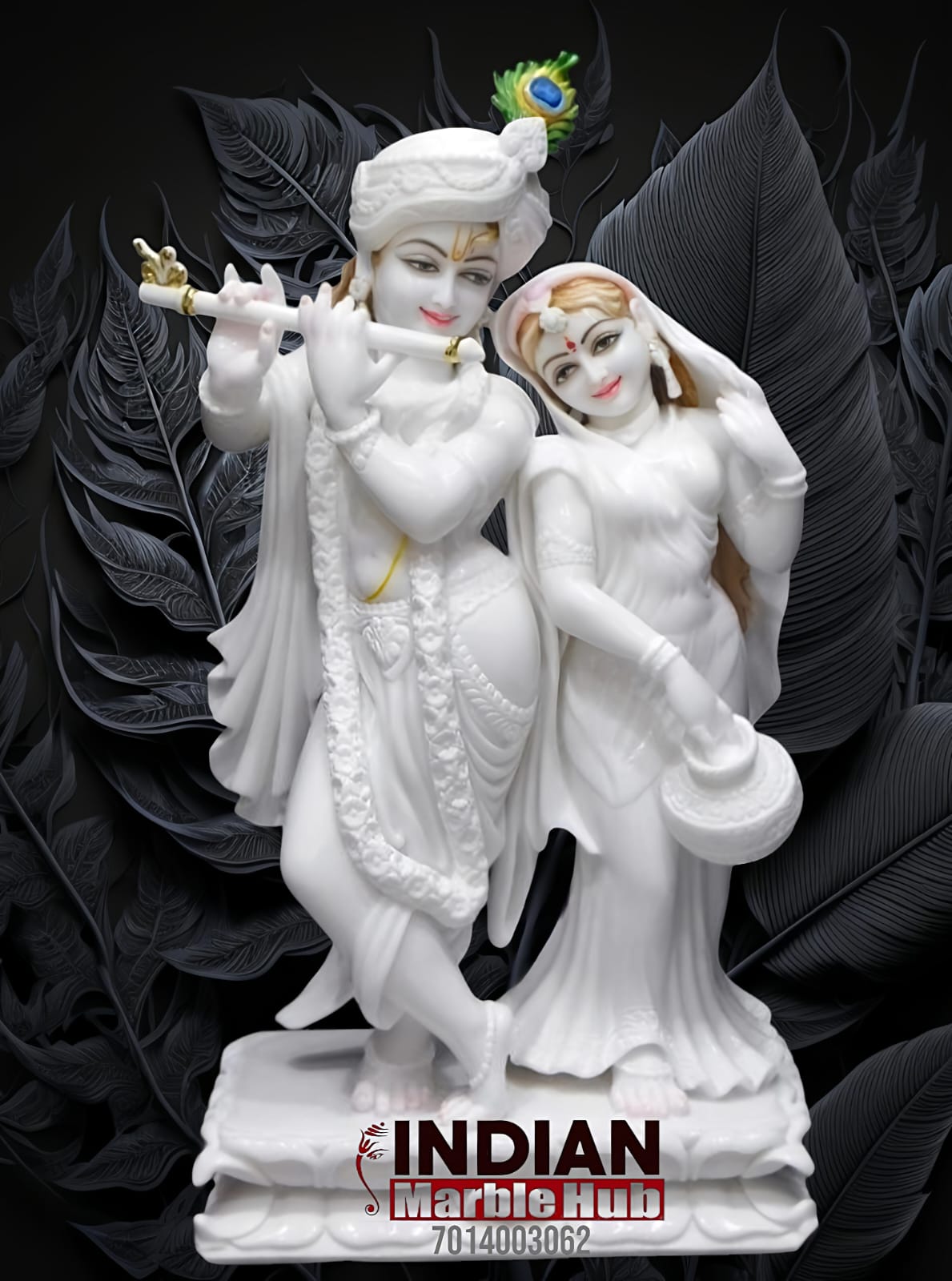 Marble Radha Krishna Statue